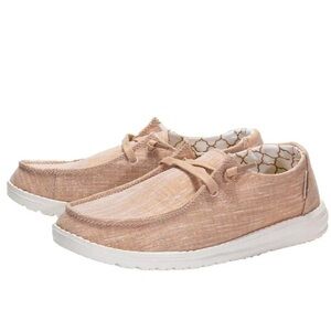 Hey Dude Wendy sparkling rose gold slip on shoes women’s size 10